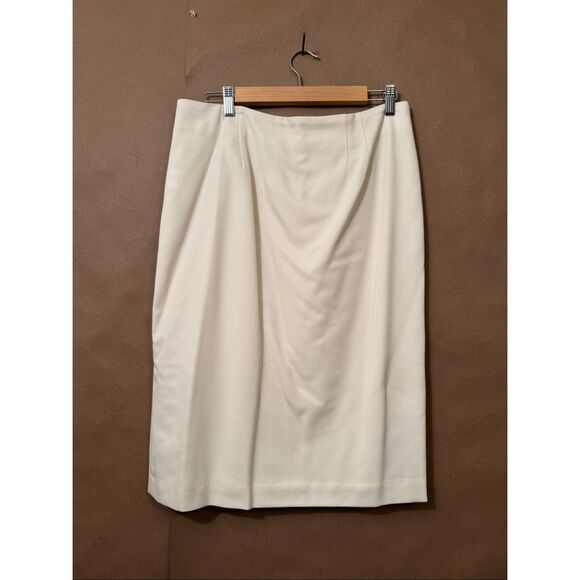 NWT Cream Pendleton Wool Pencil Skirt - Picture 2 of 7